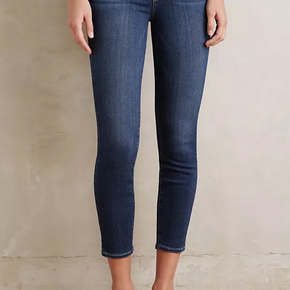 Paige Dark Denim Verdugo Crop - Size 31 - Picture 1 of 3